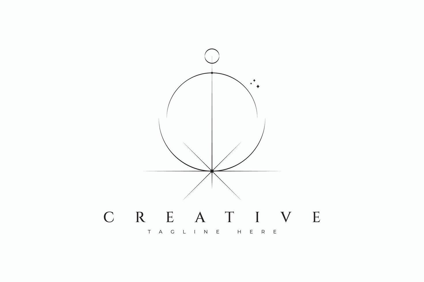 Eclipse Imagination Logo Unleashing Creative Wonders for Modern Abstract Brand Identity vector