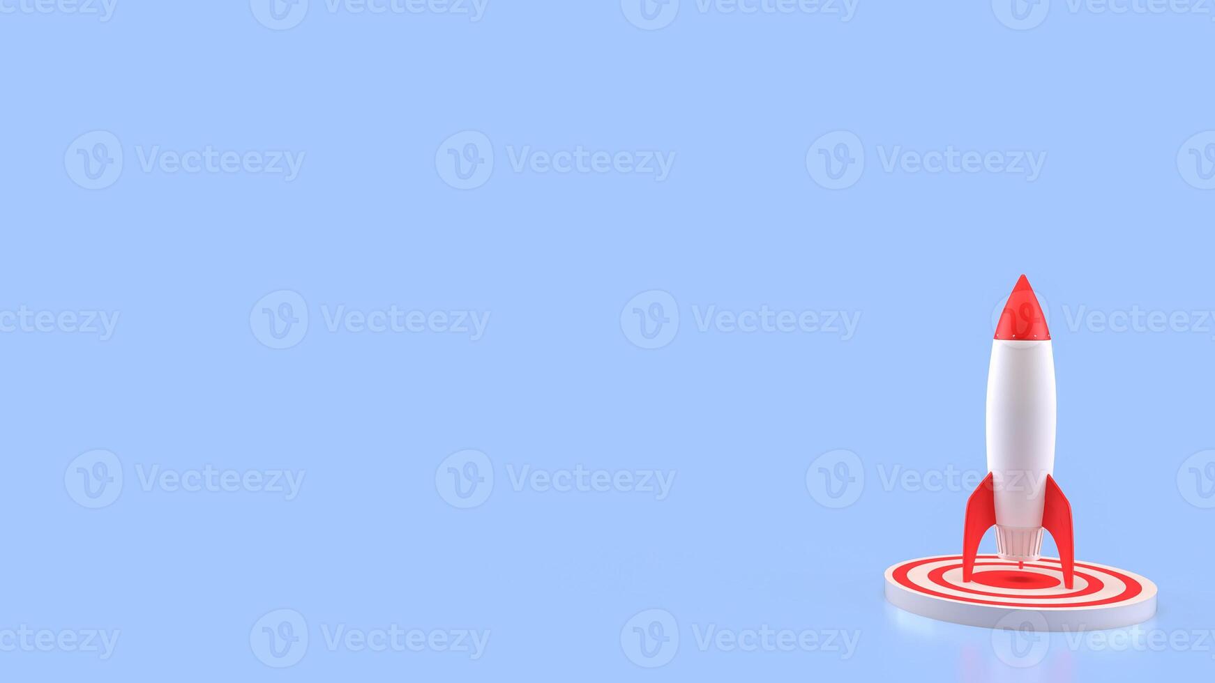 The Rocket for Business or Startup concept 3d rendering. photo