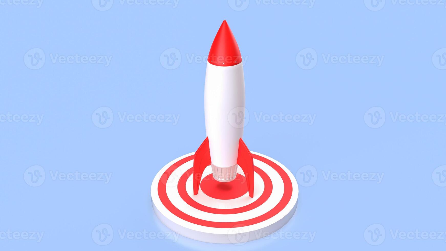 The Rocket for Business or Startup concept 3d rendering. photo