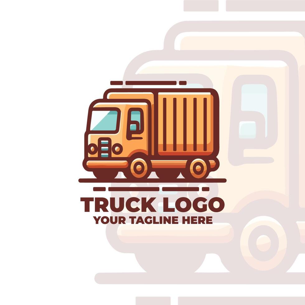 Modern Truck Logo Design vector