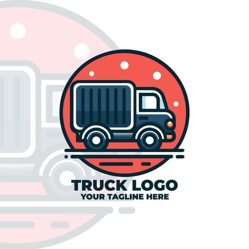 Modern Truck Logo Design vector