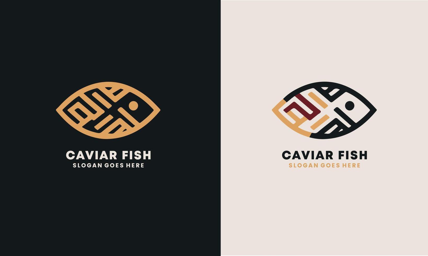 Caviar fish vintage classic style drawing for logo design in Pro . vector