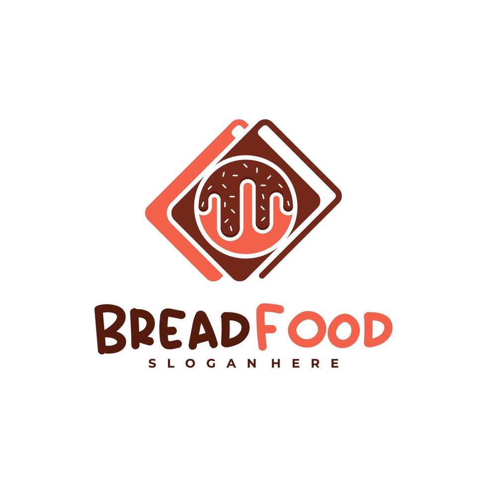Bread Book logo template, Creative Bread logo design concepts vector