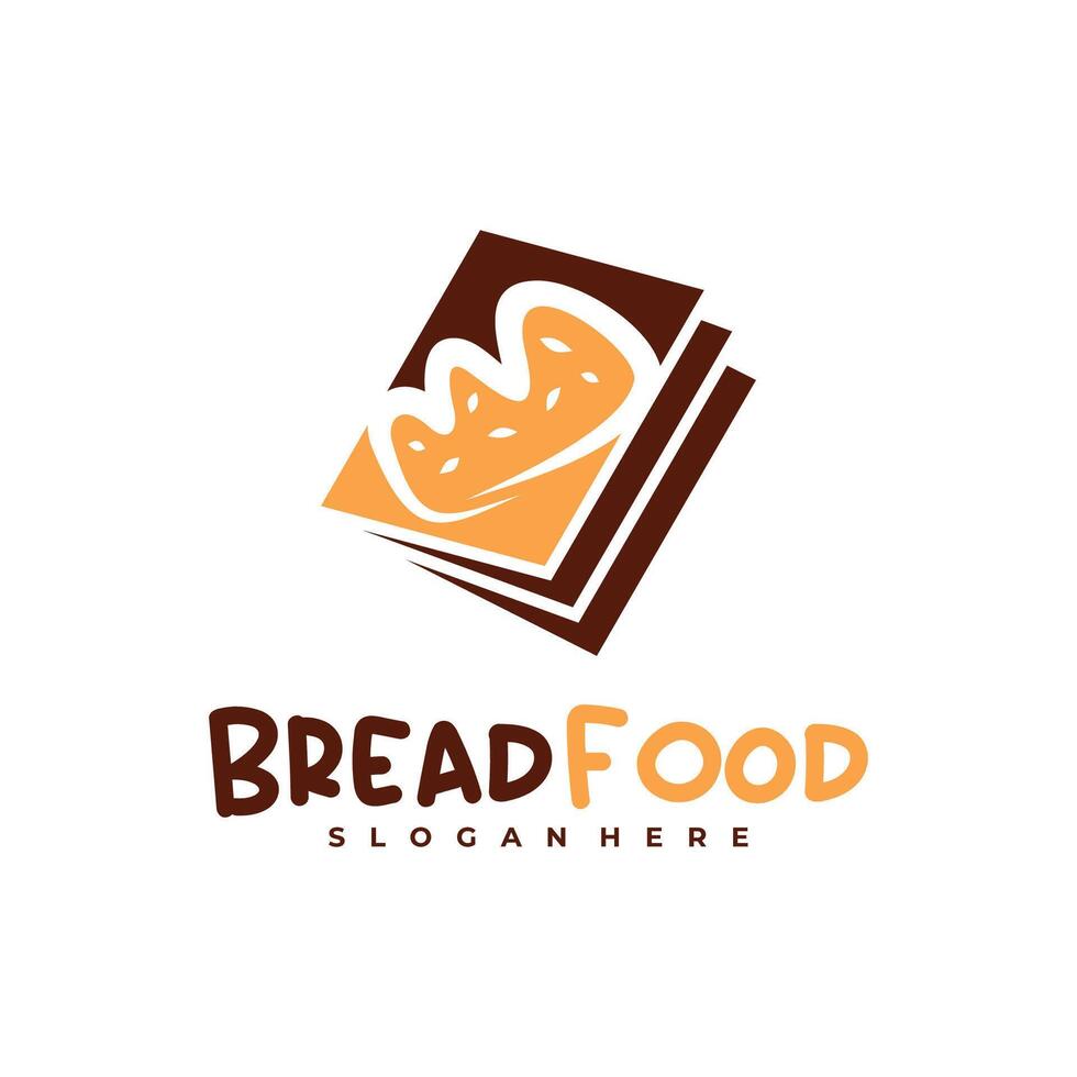 Bread Book logo template, Creative Bread logo design concepts vector