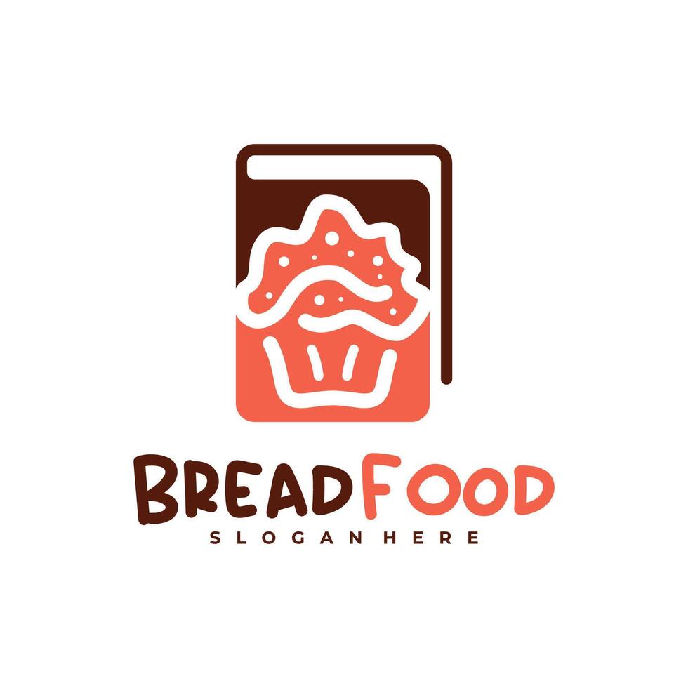 Bread Book logo template, Creative Bread logo design concepts vector