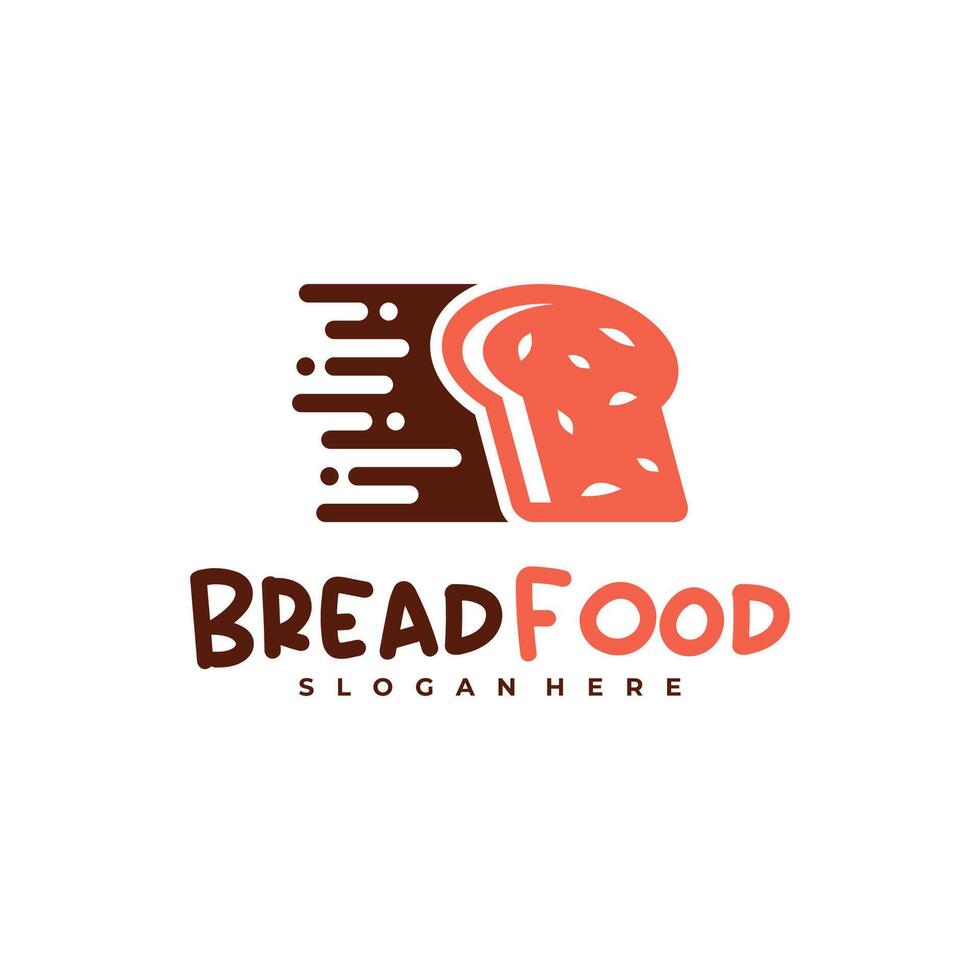 Fast Bread logo template, Creative Bread logo design concepts vector