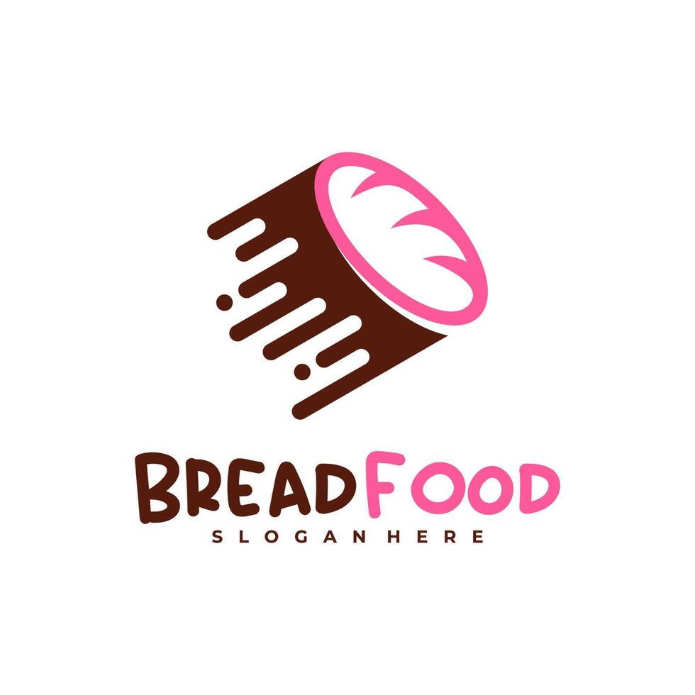 Fast Bread logo template, Creative Bread logo design concepts vector
