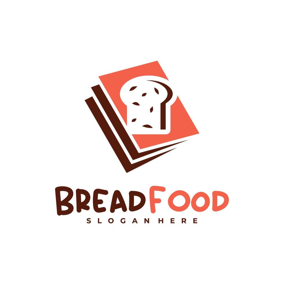 Bread Book logo template, Creative Bread logo design concepts vector