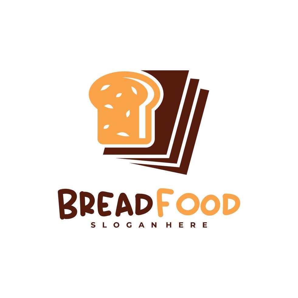 Bread Book logo template, Creative Bread logo design concepts vector