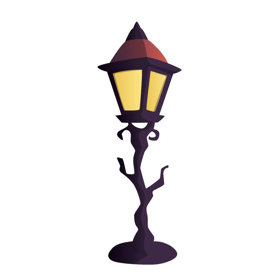 Street Light. illustration. Flat style. vector