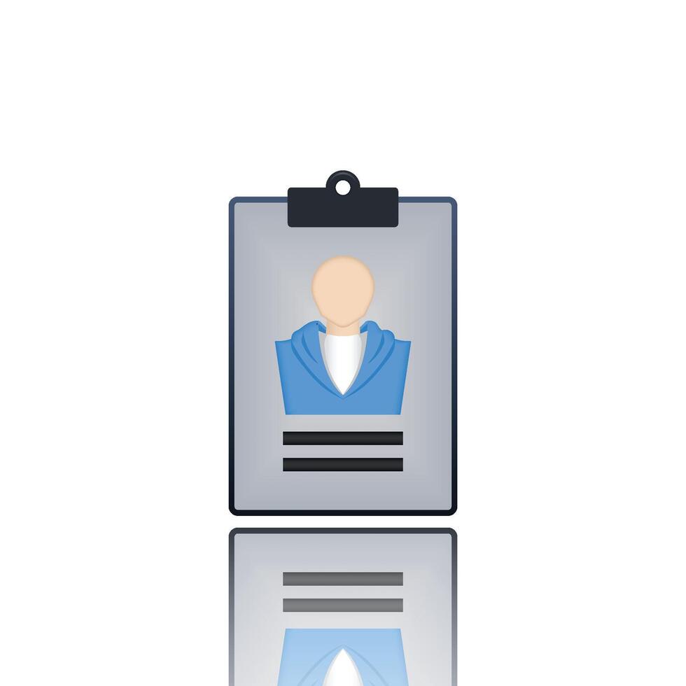 ID Card, Profiles, Person vector