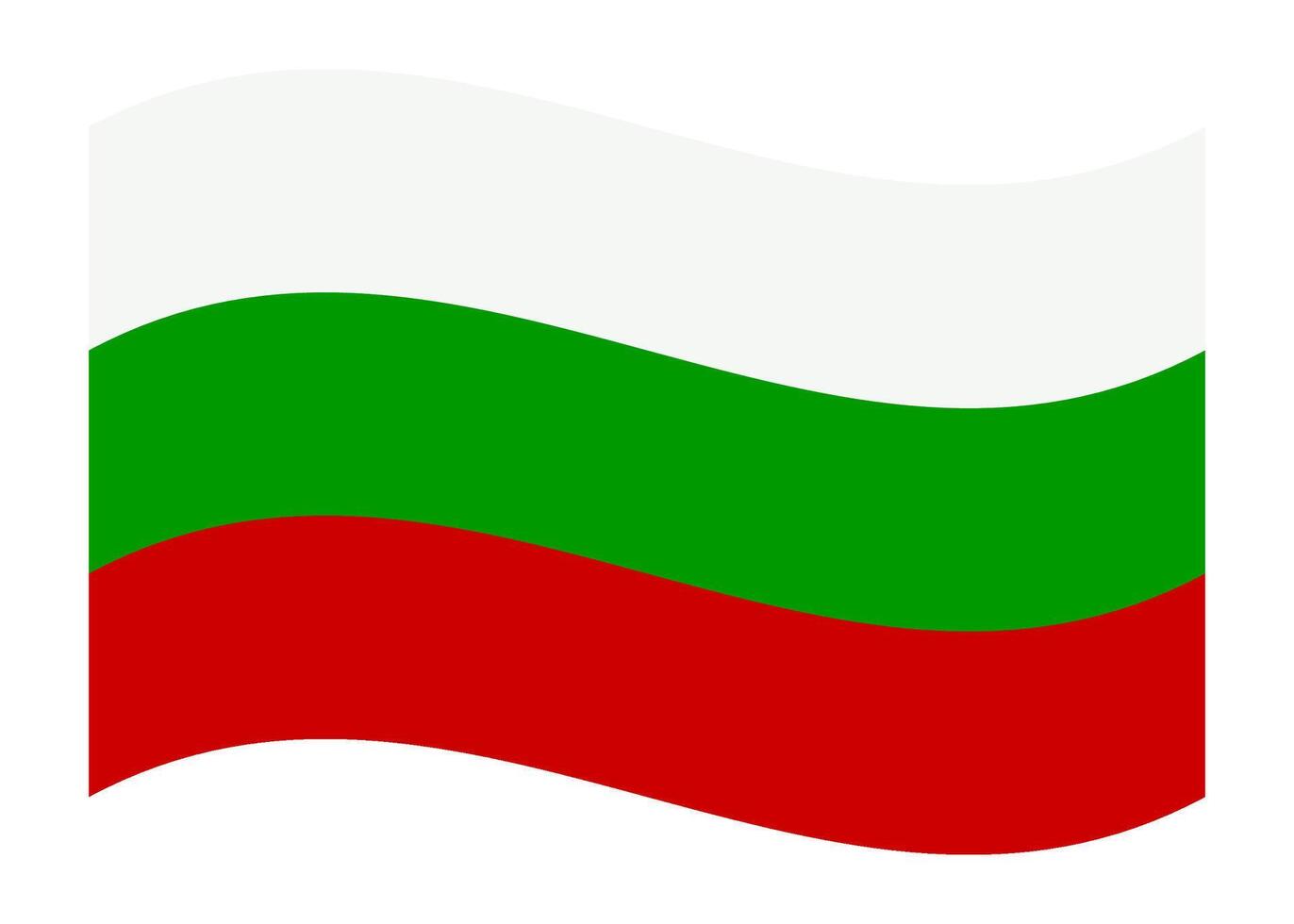 Wavy flag of Bulgaria vector