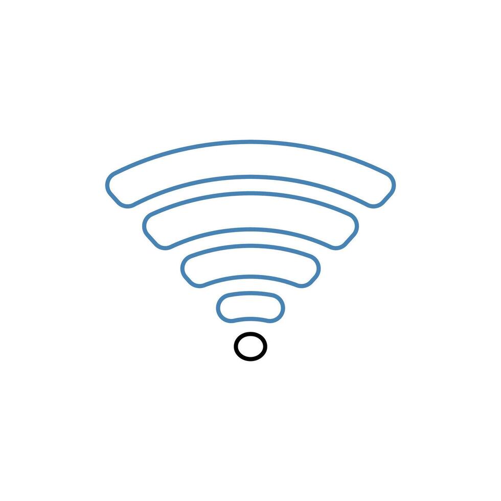 Wifi concept line icon. Simple element illustration. Wifi concept outline symbol design. vector