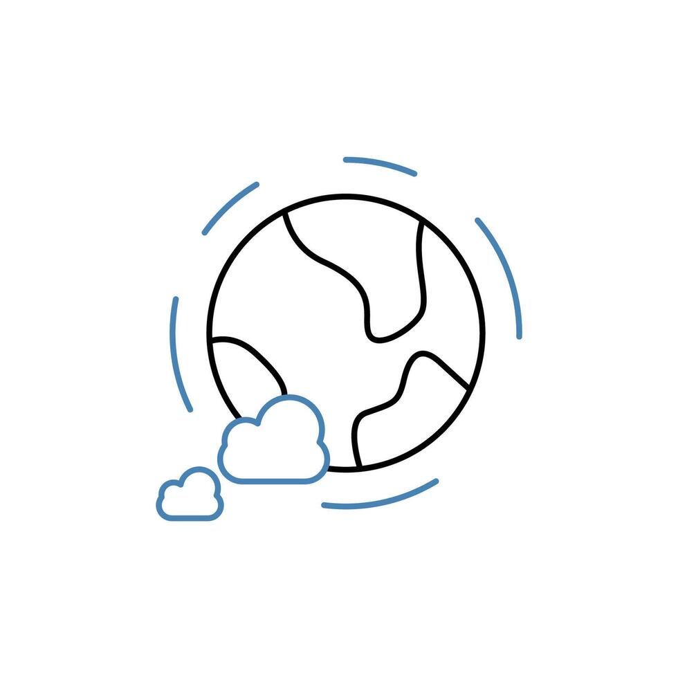 atmosphere concept line icon. Simple element illustration. atmosphere concept outline symbol design. vector