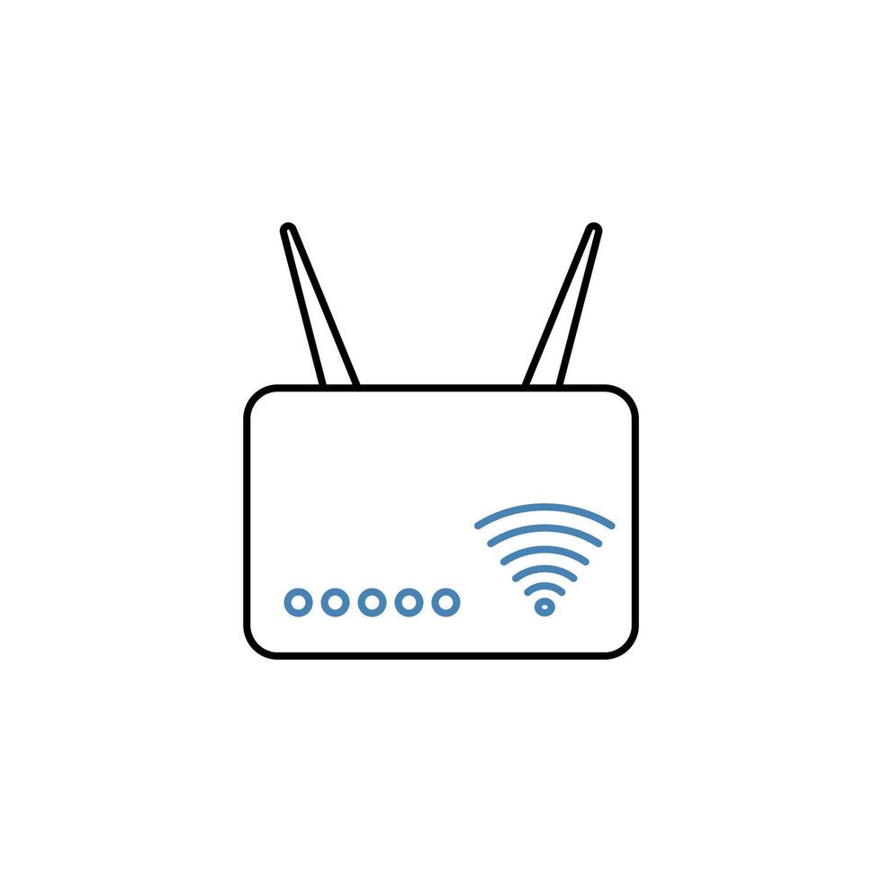 wifi router concept line icon. Simple element illustration. wifi router concept outline symbol design. vector