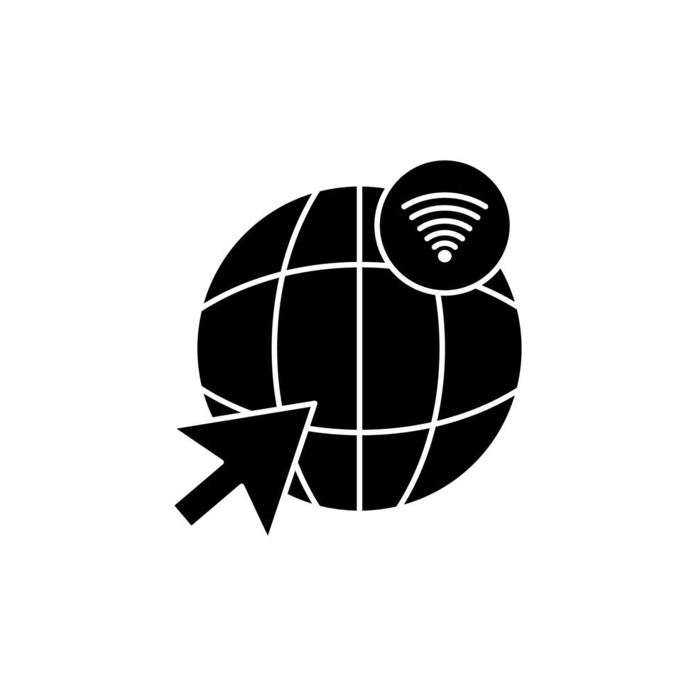 internet concept line icon. Simple element illustration. internet concept outline symbol design. vector