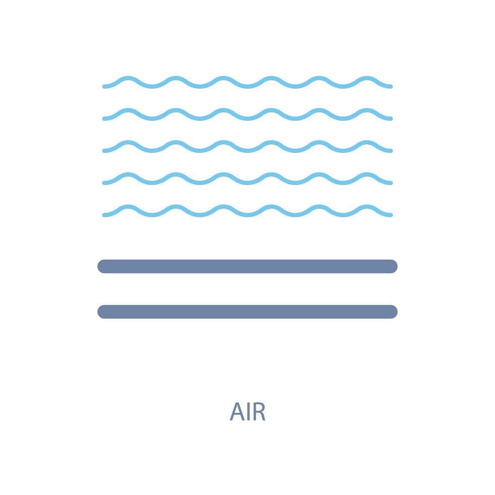 air concept line icon. Simple element illustration. air concept outline symbol design. vector