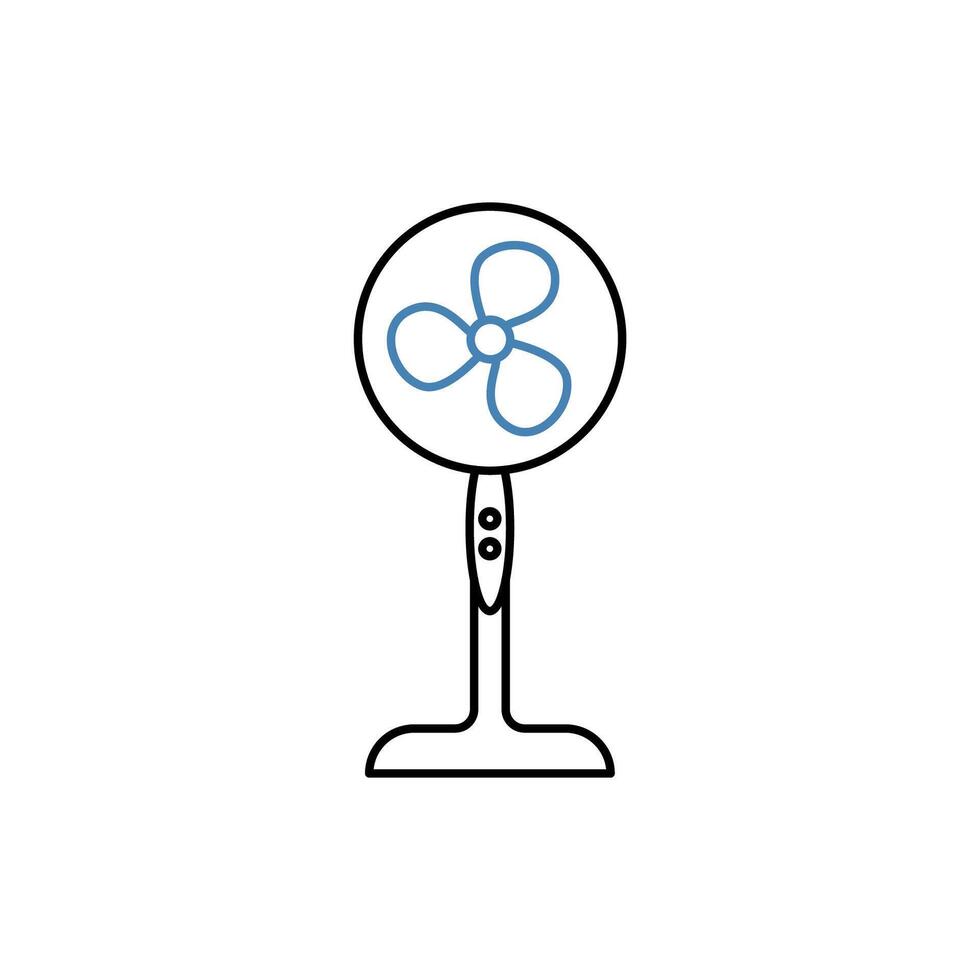 fan concept line icon. Simple element illustration. fan concept outline symbol design. vector