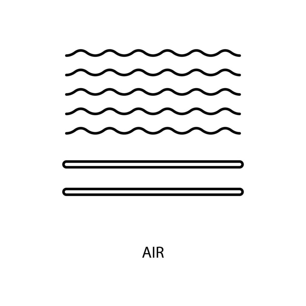 air concept line icon. Simple element illustration. air concept outline symbol design. vector