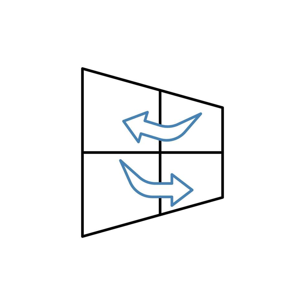 ventilation concept line icon. Simple element illustration. ventilation concept outline symbol design. vector