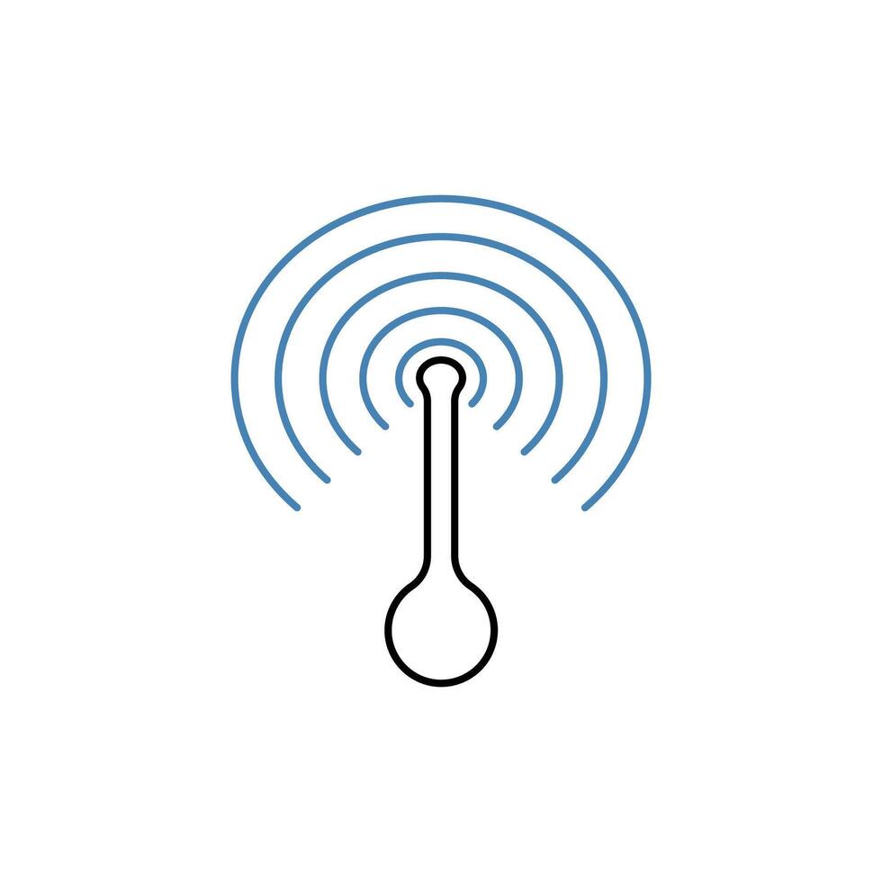 hotspot concept line icon. Simple element illustration.hotspot concept outline symbol design. vector