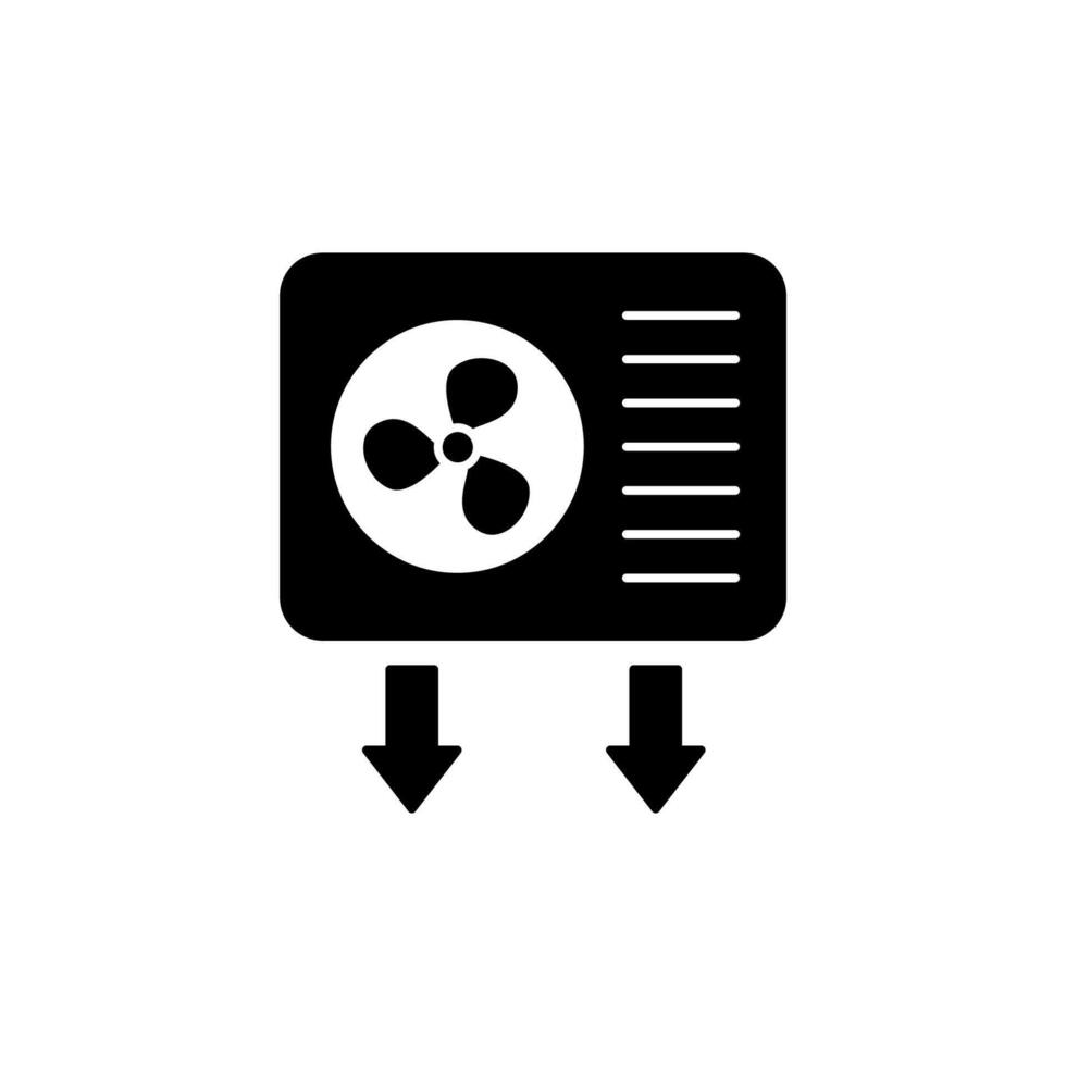 vent concept line icon. Simple element illustration. vent concept outline symbol design. vector