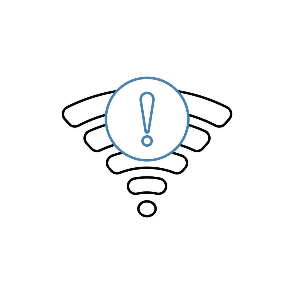 offline concept line icon. Simple element illustration.offline concept outline symbol design. vector
