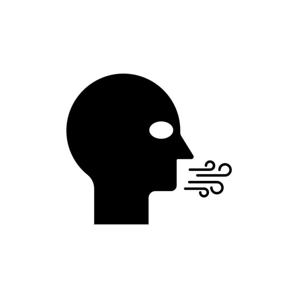 blow concept line icon. Simple element illustration. blow concept outline symbol design. vector