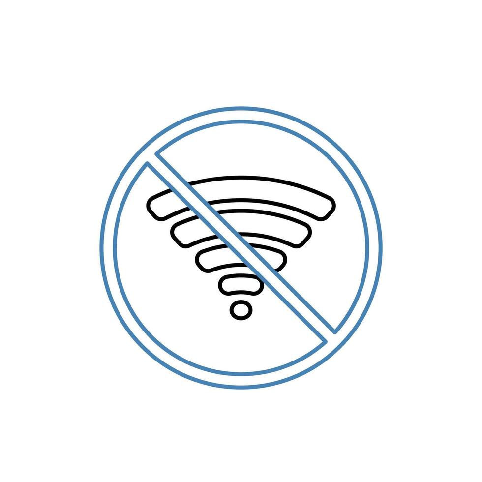 disconnect concept line icon. Simple element illustration.disconnect concept outline symbol design. vector