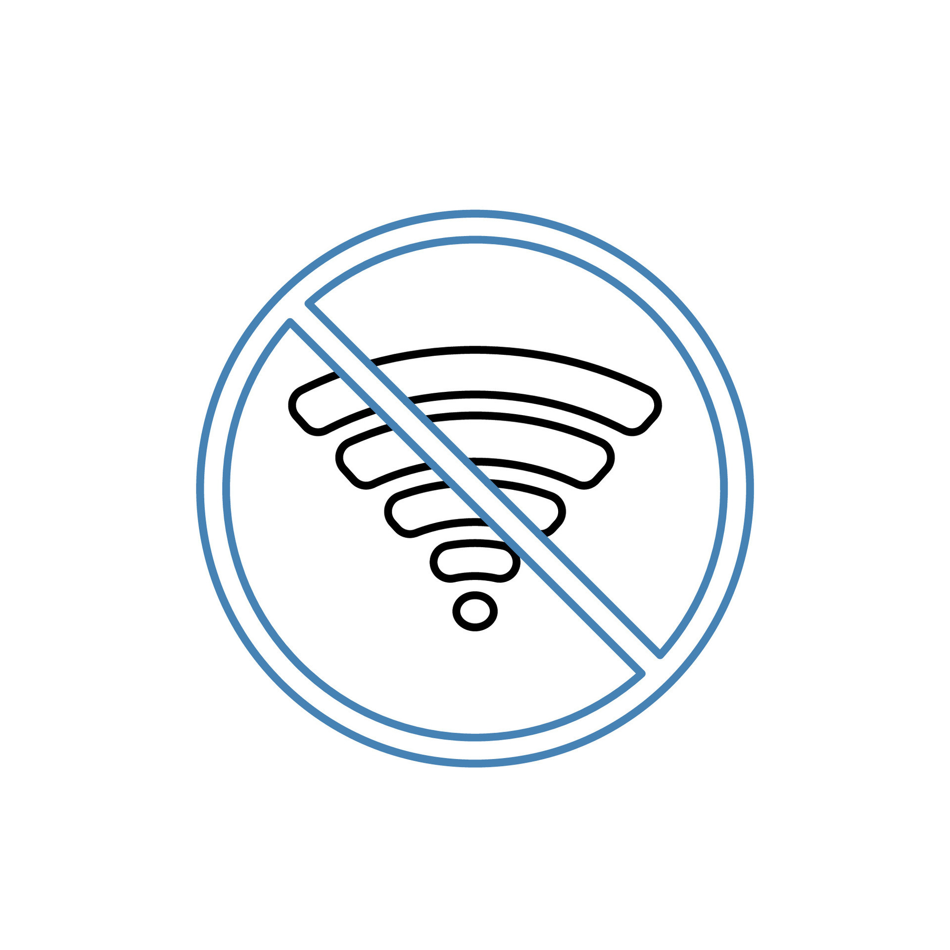 disconnect concept line icon. Simple element illustration.disconnect ...