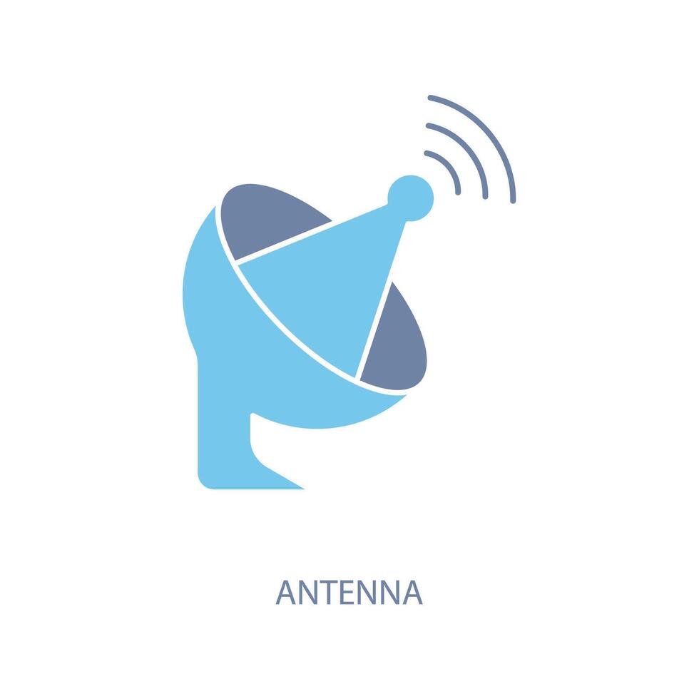antenna concept line icon. Simple element illustration.antenna concept outline symbol design. vector