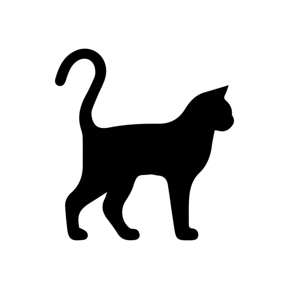 cat silhouette Ideal for pet themed design vector