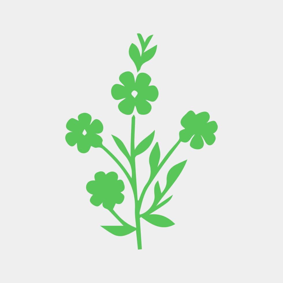green leaf icon white background vector