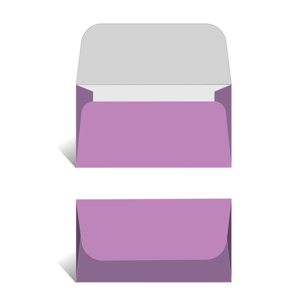 Envelope template 3D Design, Envelope 3D vector
