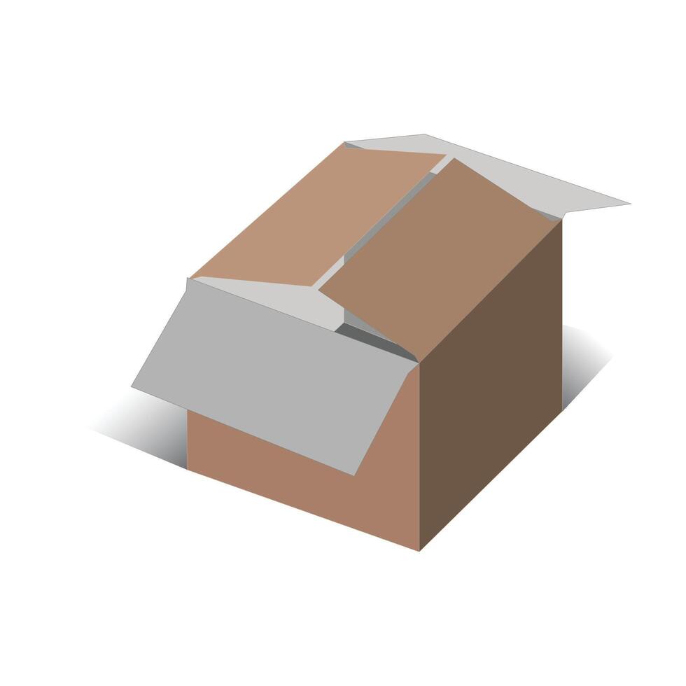 RSC Cartoon Box, 3D Box vector