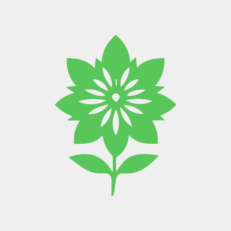green leaf icon white background vector