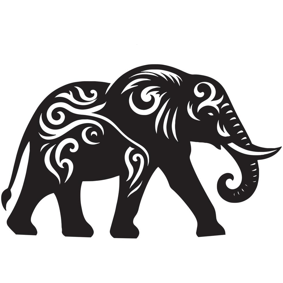 Majestic Animal Art Design Featuring Graceful Patterns and Elegant Lines vector