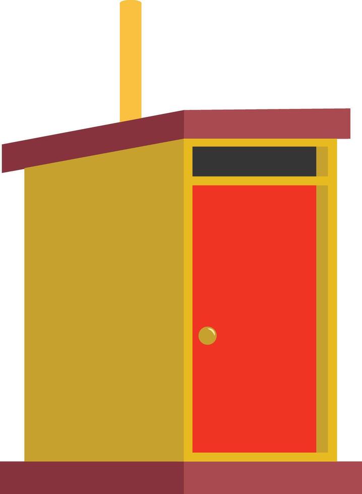 Ventilated Improved Pit Latrine Illustration vector