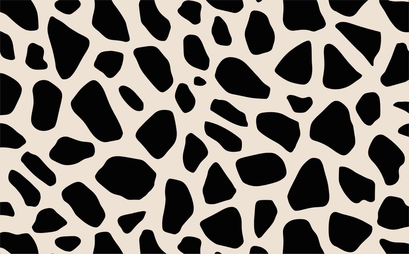 black and white leopard print pattern on the ground, flat illustration style, graphics, simple lines, minimalism, no shadows, white background, high resolution vector