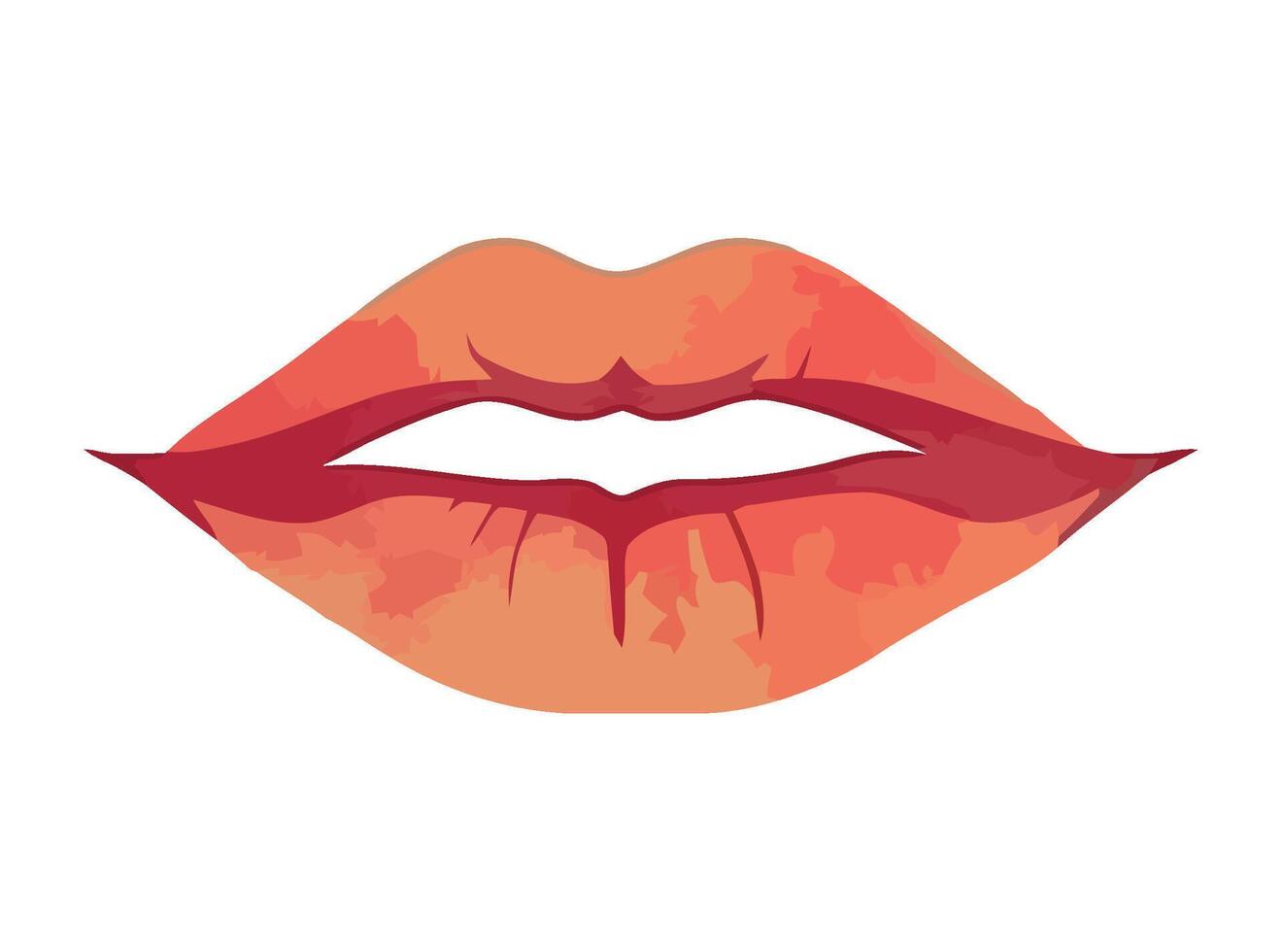 Love and beauty symbolized by shiny lipstick icon isolated vector