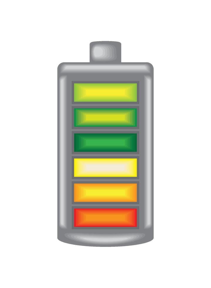 high performance battery technology illustration vector