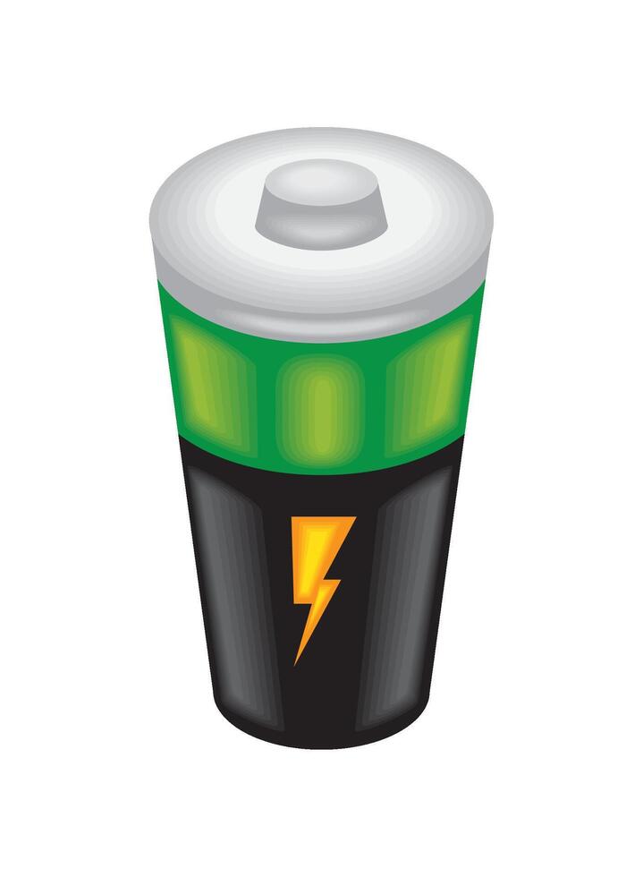 high performance battery innovation illustration vector