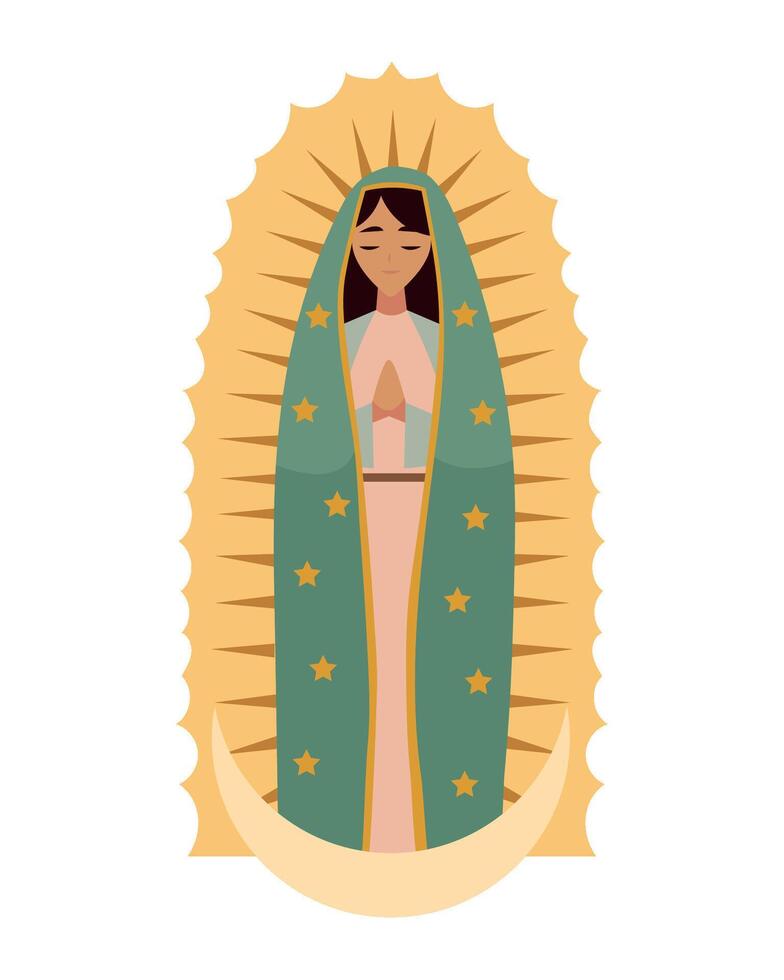 virgen de guadalupe image illustration vector