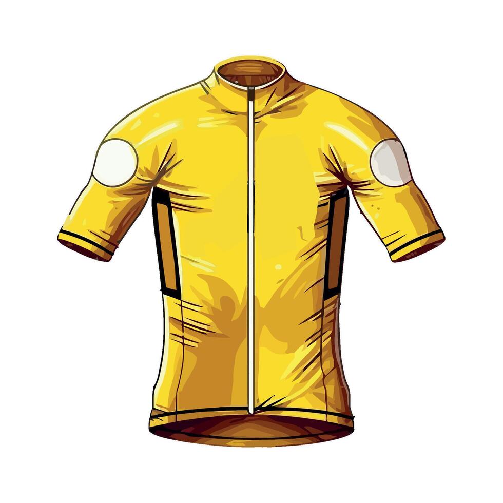 Yellow sweatshirt, illustration icon isolated vector