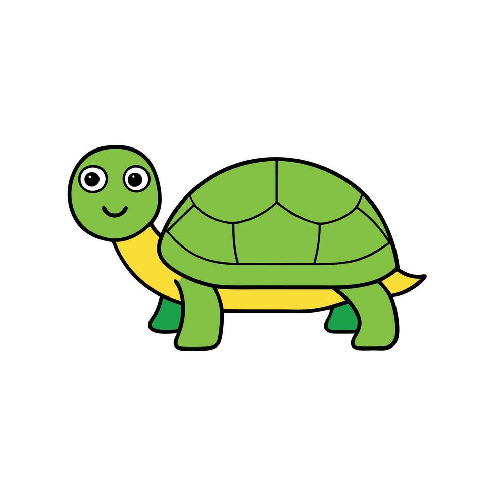 Eastern Box Turtle goes icon vector