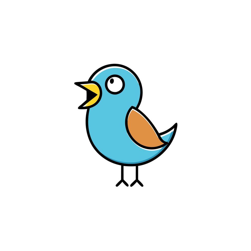 Eastern Meadowlark bird dancing icon vector