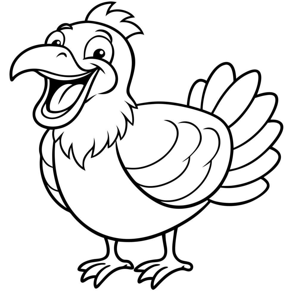 Eastern Turkey bird laughs icon vector