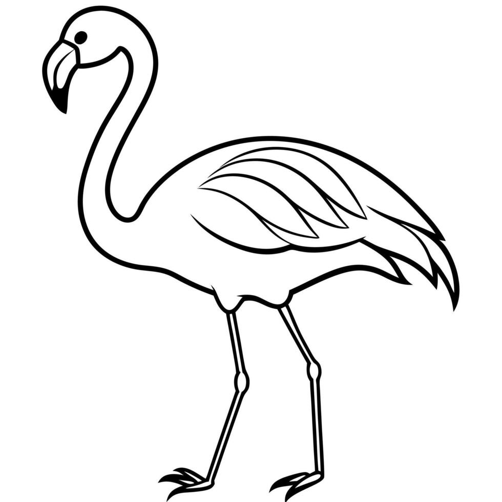 Egret bird laughs icon vector