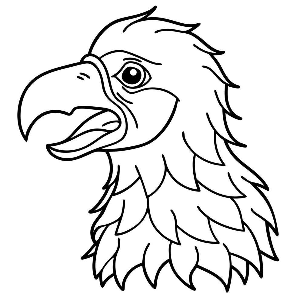 Egyptian Vulture bird cries icon vector