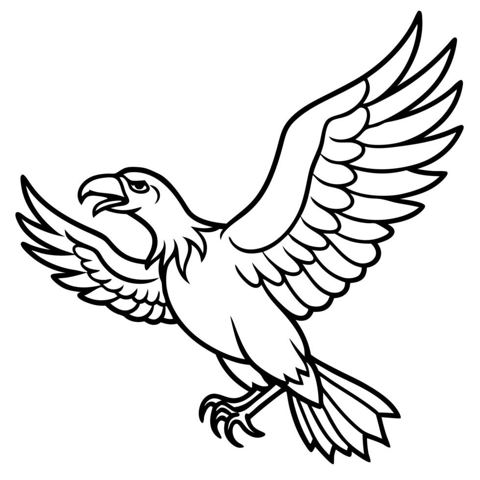 Egyptian Vulture bird flies icon vector